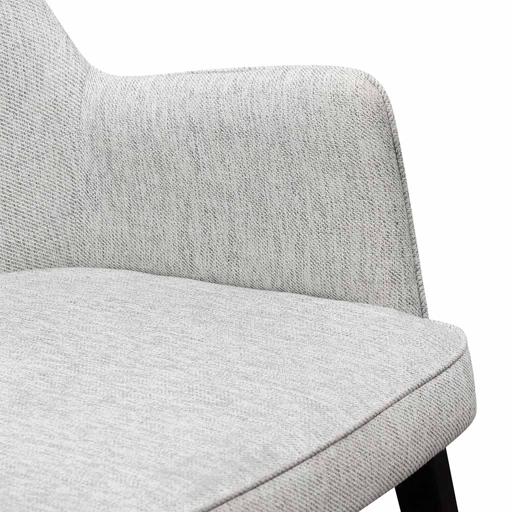 Trent Fabric Lounge Chair - Silver Grey - Image 9