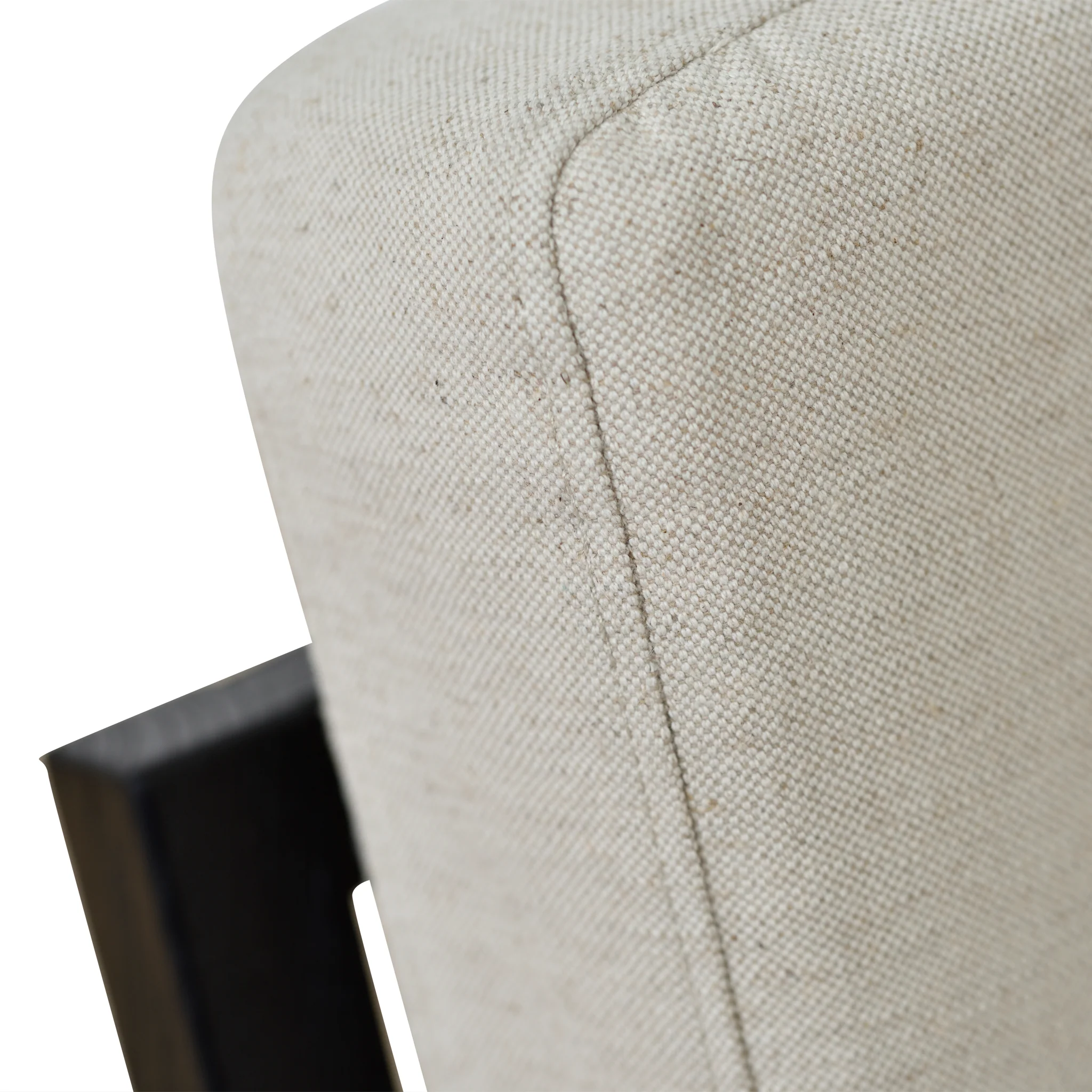 Trenton Black Elm Armchair - Light Beige - Image 14
