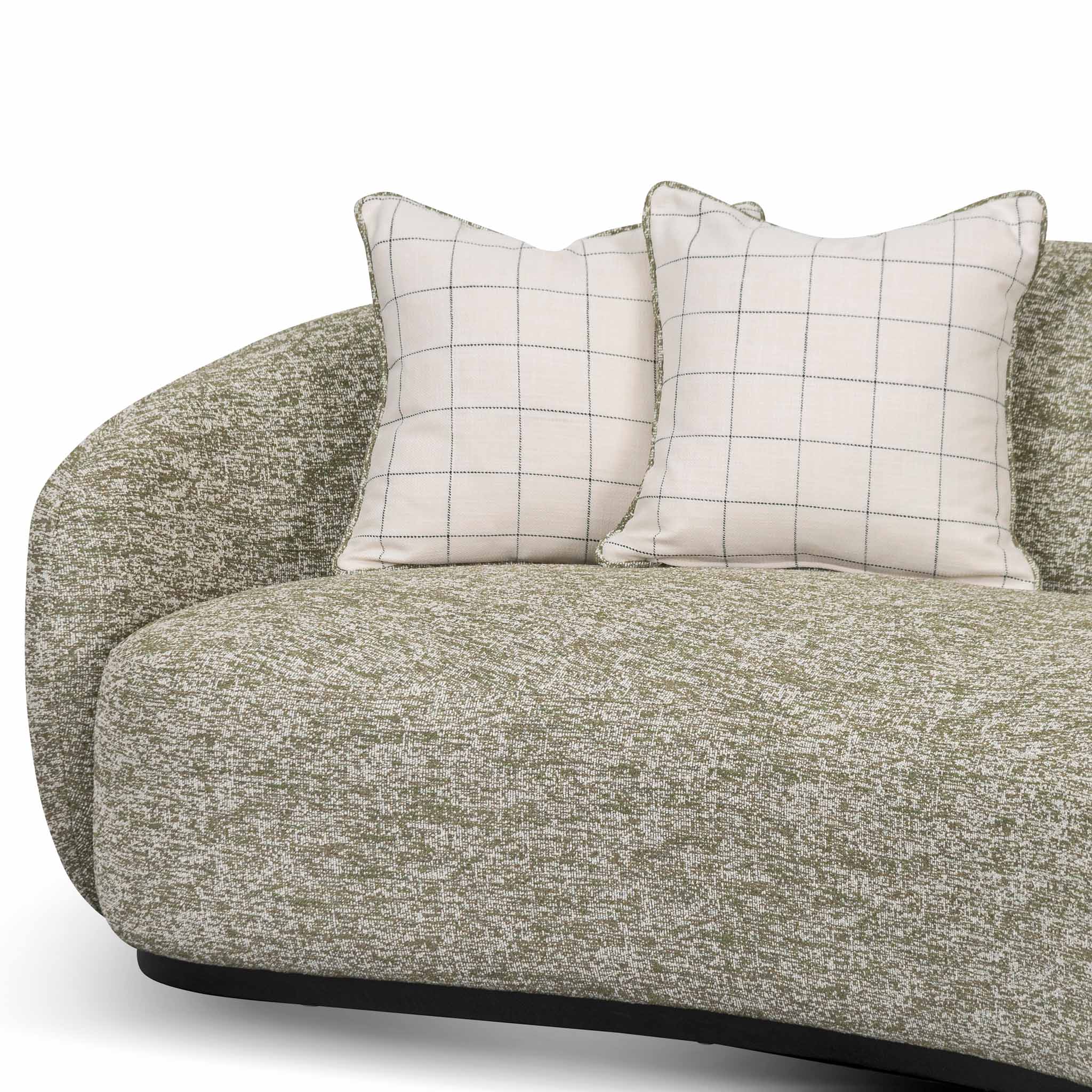Trevor 3 Seater Fabric Sofa - Fern Green - Image 4