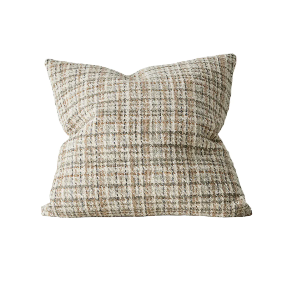 Tripoli 50cm Artisanal Woven Check Cushion - Image 3