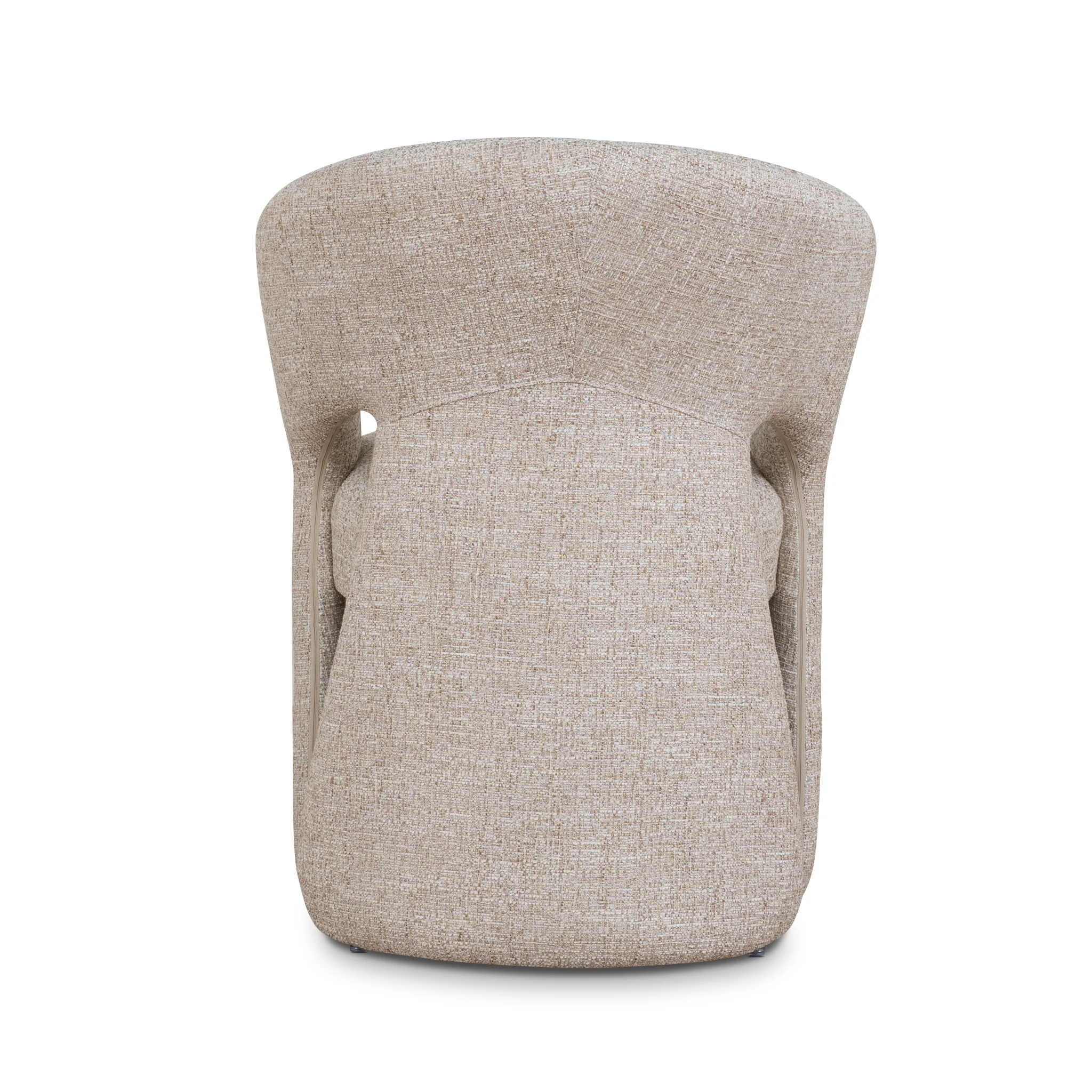 Undine Fabric Dining Chair - Pale Beige - Image 5