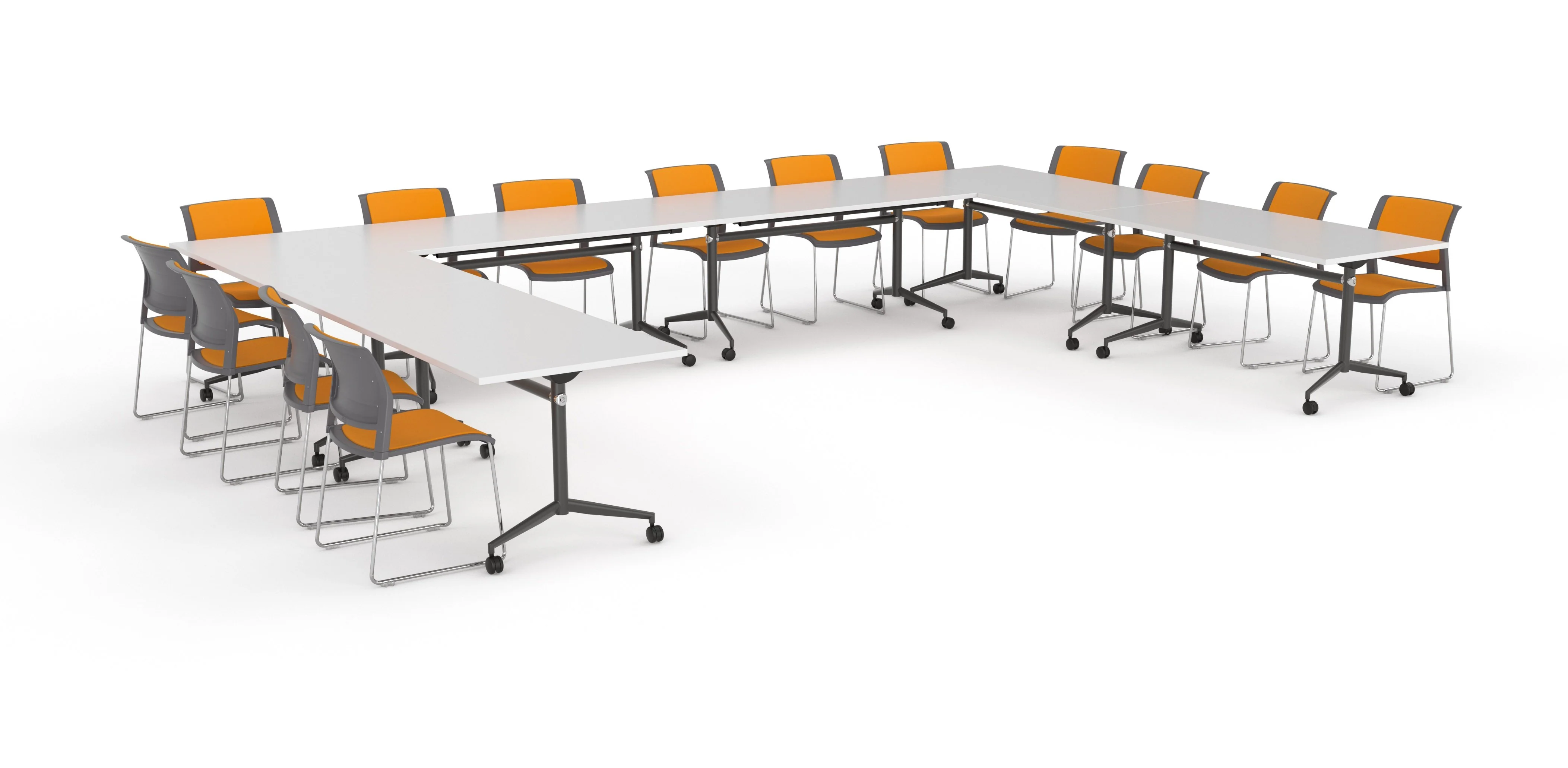 Uni 1.5m Silver Flip Table - Image 3