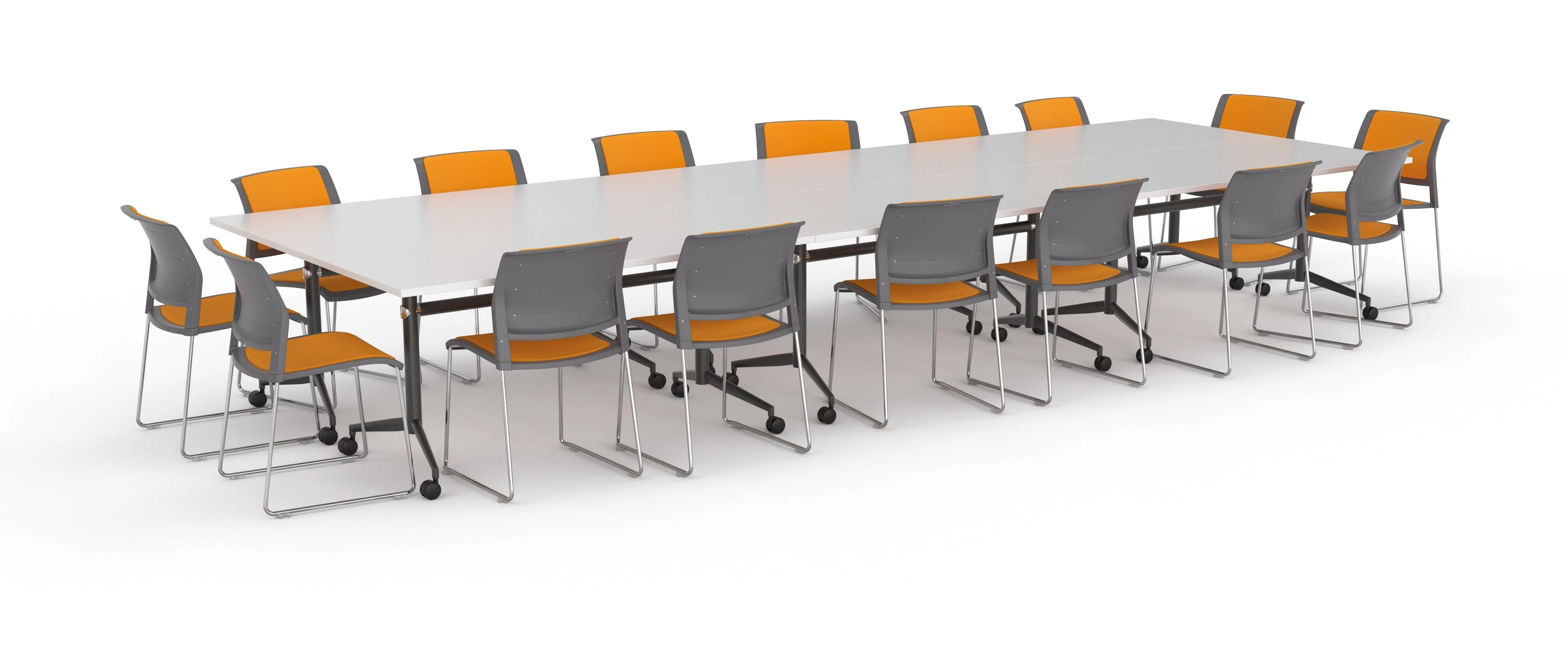 Uni 1.8m Black Flip Table - Image 2
