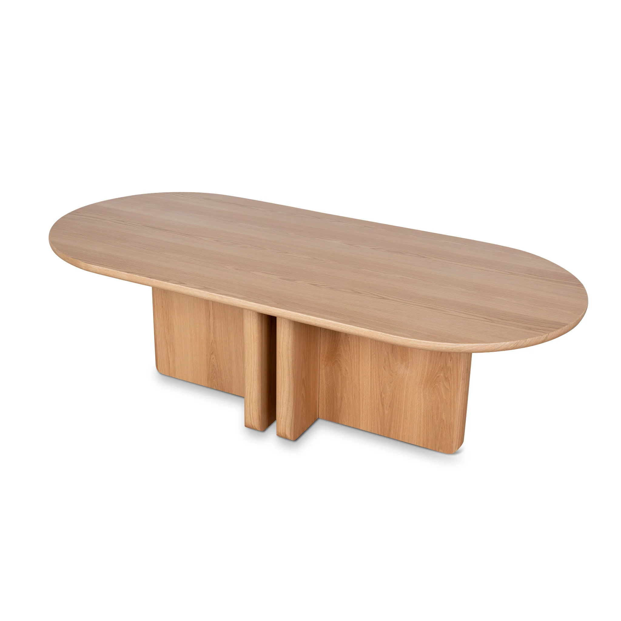 Valdis 2.4m Dining Table - Natural Oak - Image 5