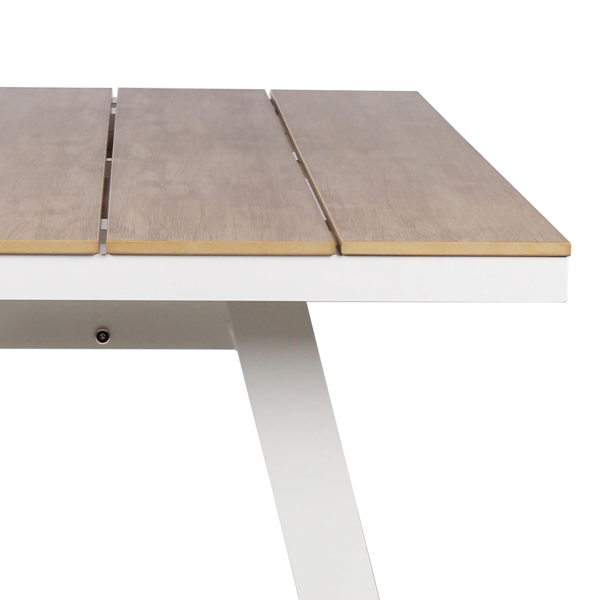 Vanesa 1.8m Sand White Outdoor Dining Table - Natural - Image 6