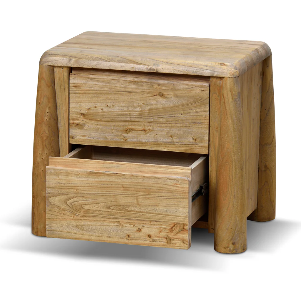 Varika 55cm Bedside Table - Natural - Image 7