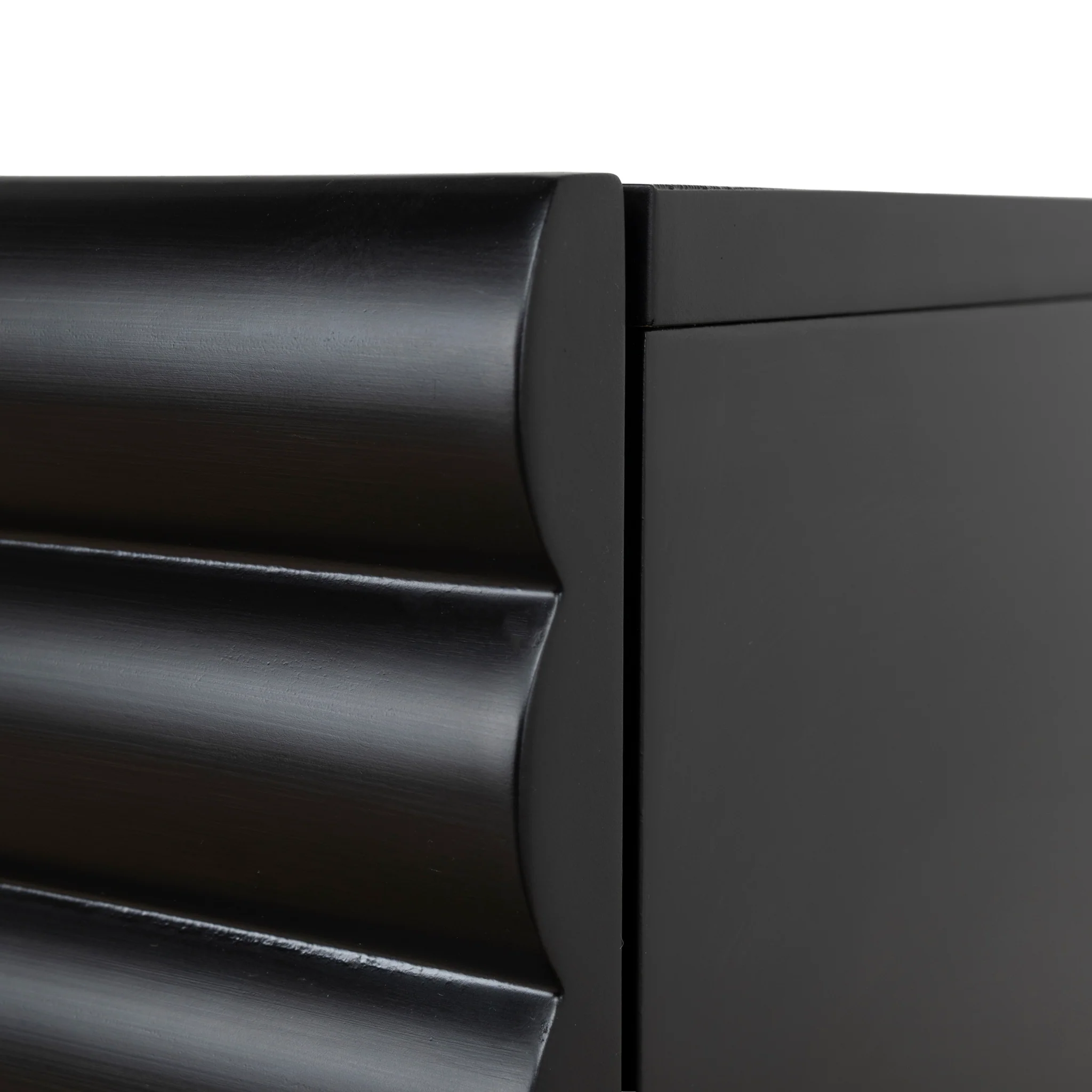 Vasuda 48cm Bedside Table - Matte Black - Image 10