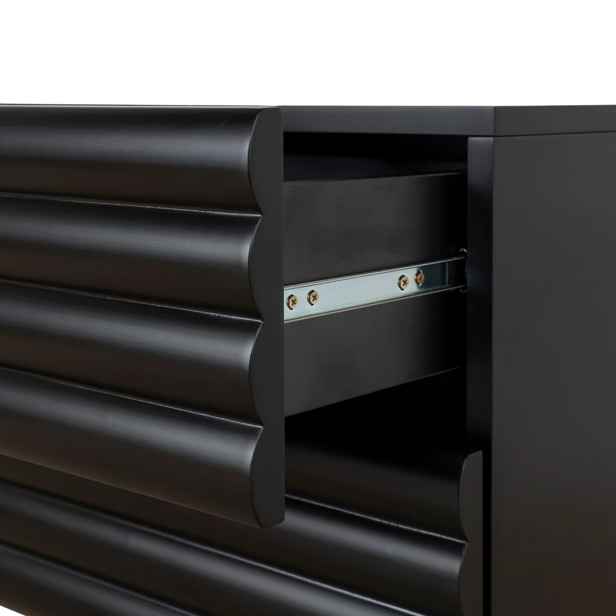 Vasuda 48cm Bedside Table - Matte Black - Image 13