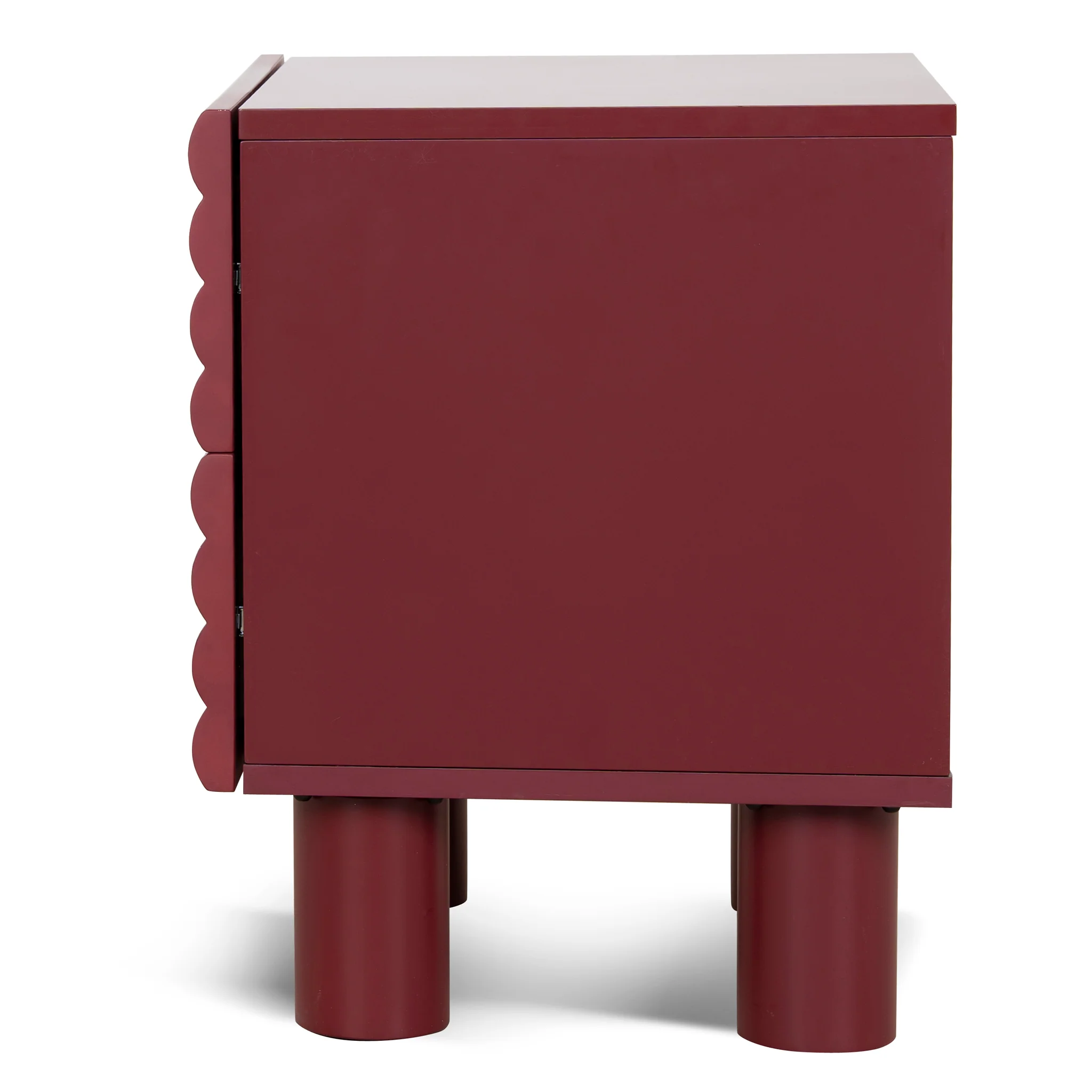 Vasuda 48cm Bedside Table - Red - Image 5
