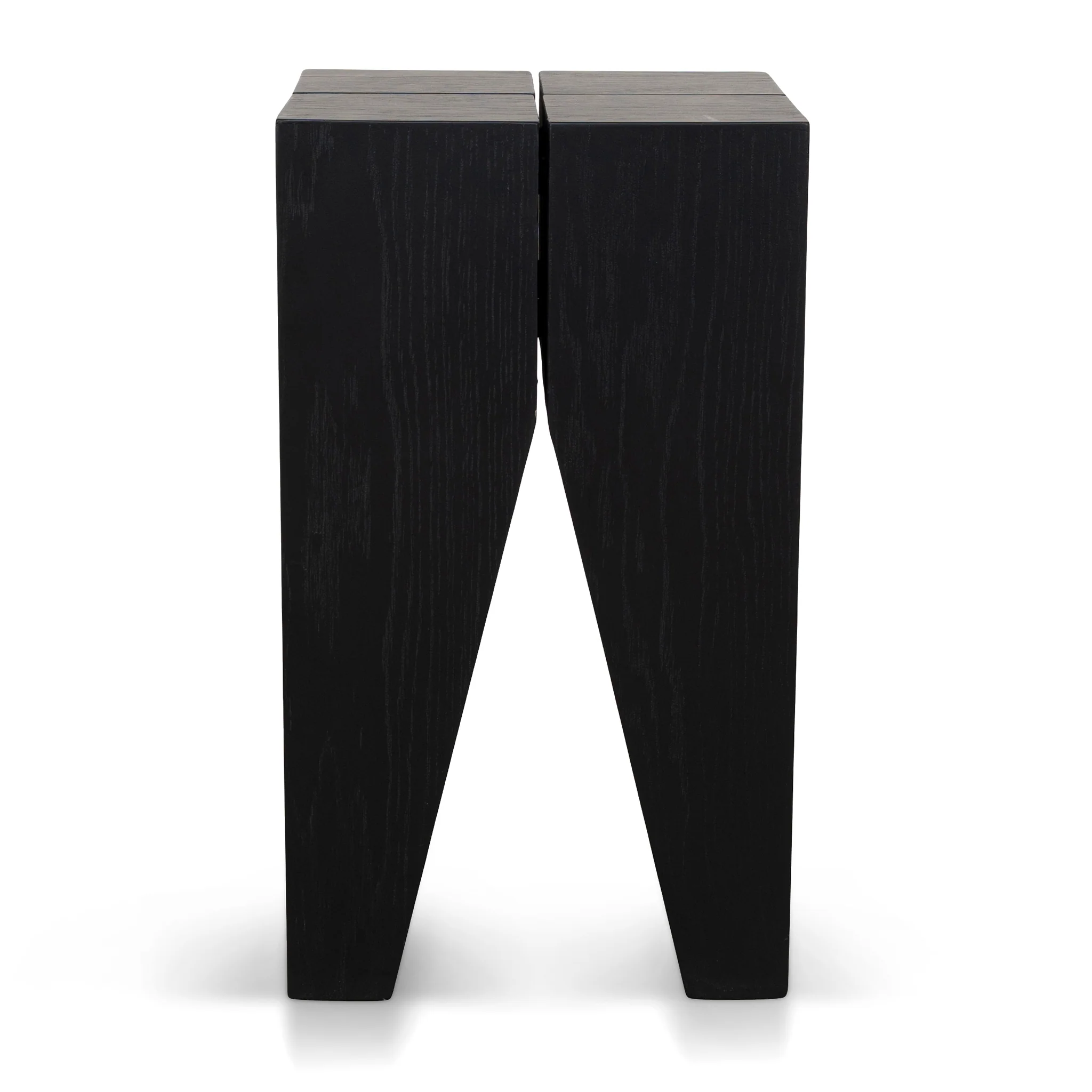 Velour 27cm Square Side Table - Full Black - Image 2