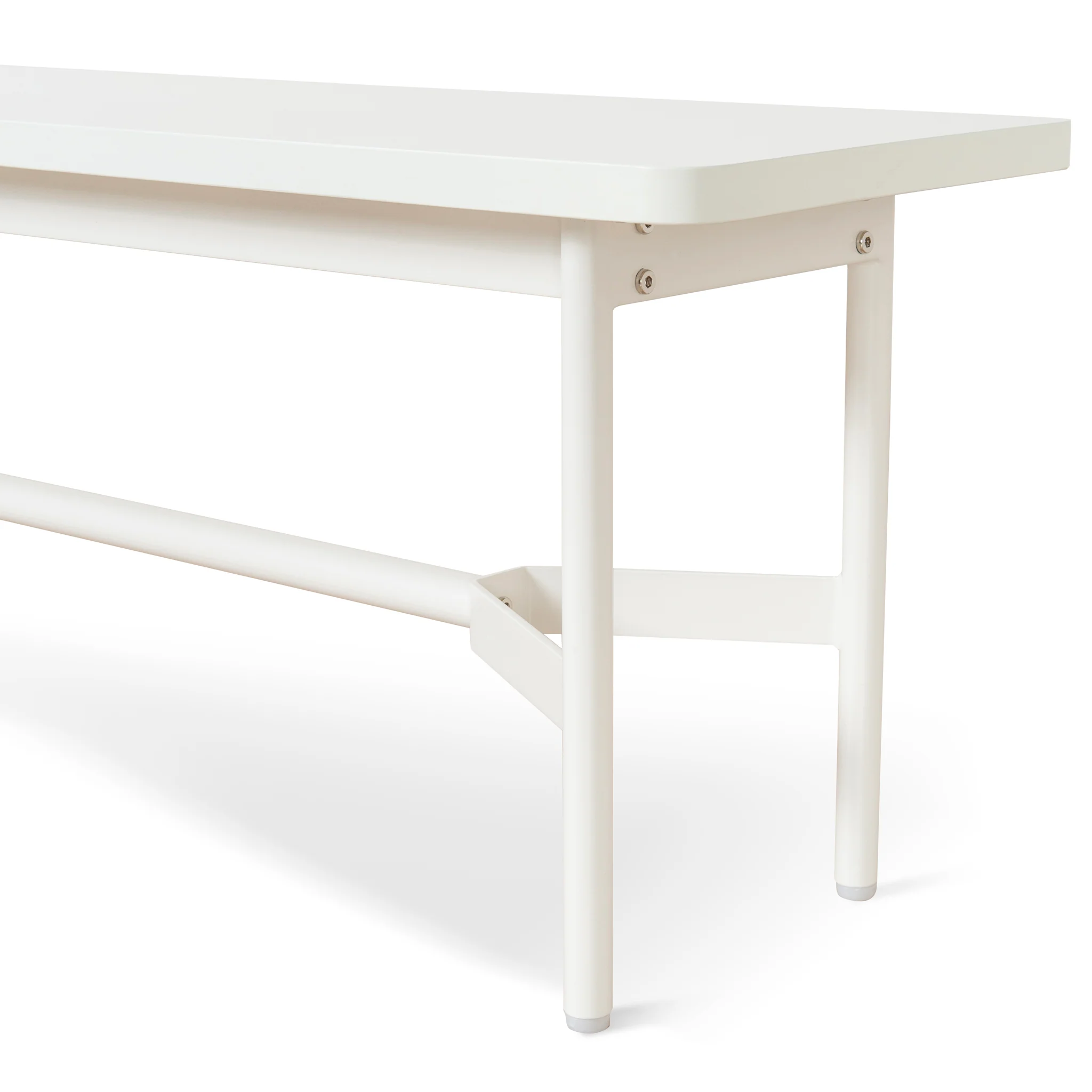 Veronica 1.8m Wooden Bench - Full White - Image 7