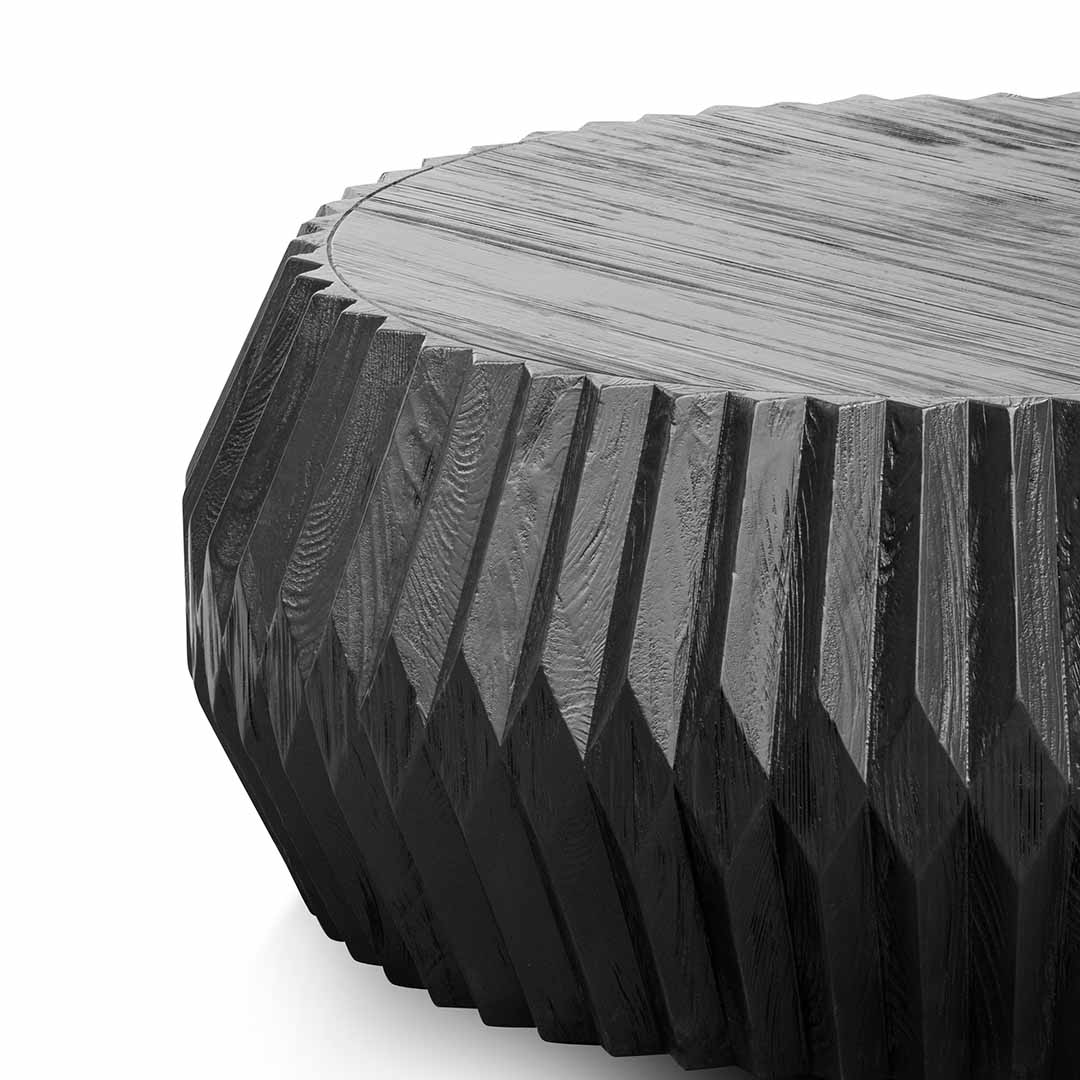 Vickie Wooden Coffee Table - Brushed Black - Image 5