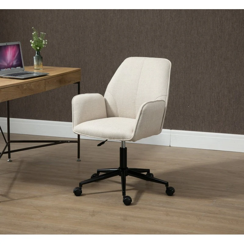 Vini Fabric Office Chair - Beige - Image 5