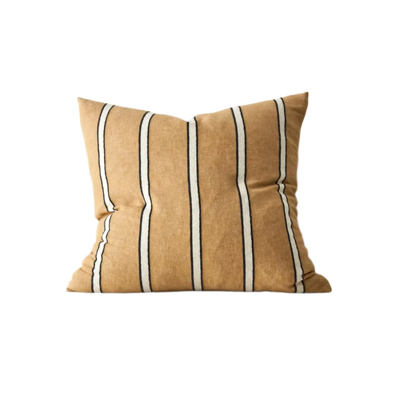 Vinnie 50cm Classic Linen Blend Stripe Cushion - Image 4