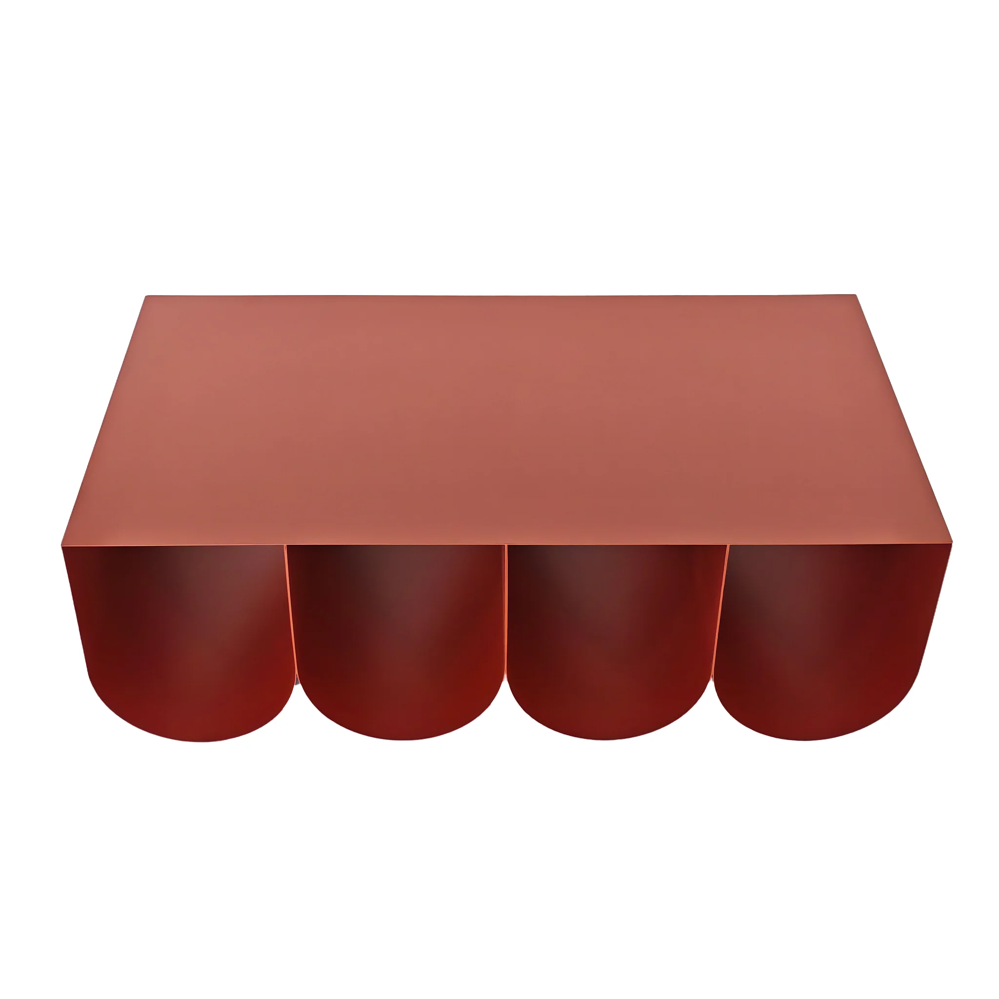 Vionta 1.1cm Coffee Table - Burgundy Red - Image 2