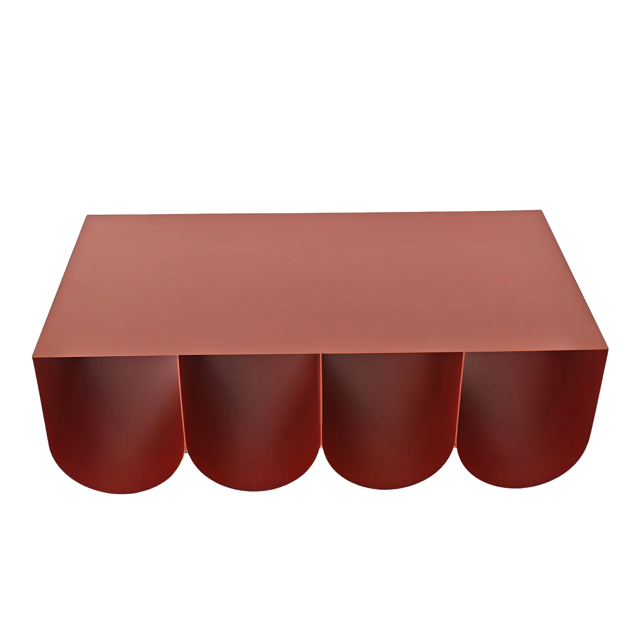 Vionta 1.1cm Coffee Table - Burgundy Red - Image 5