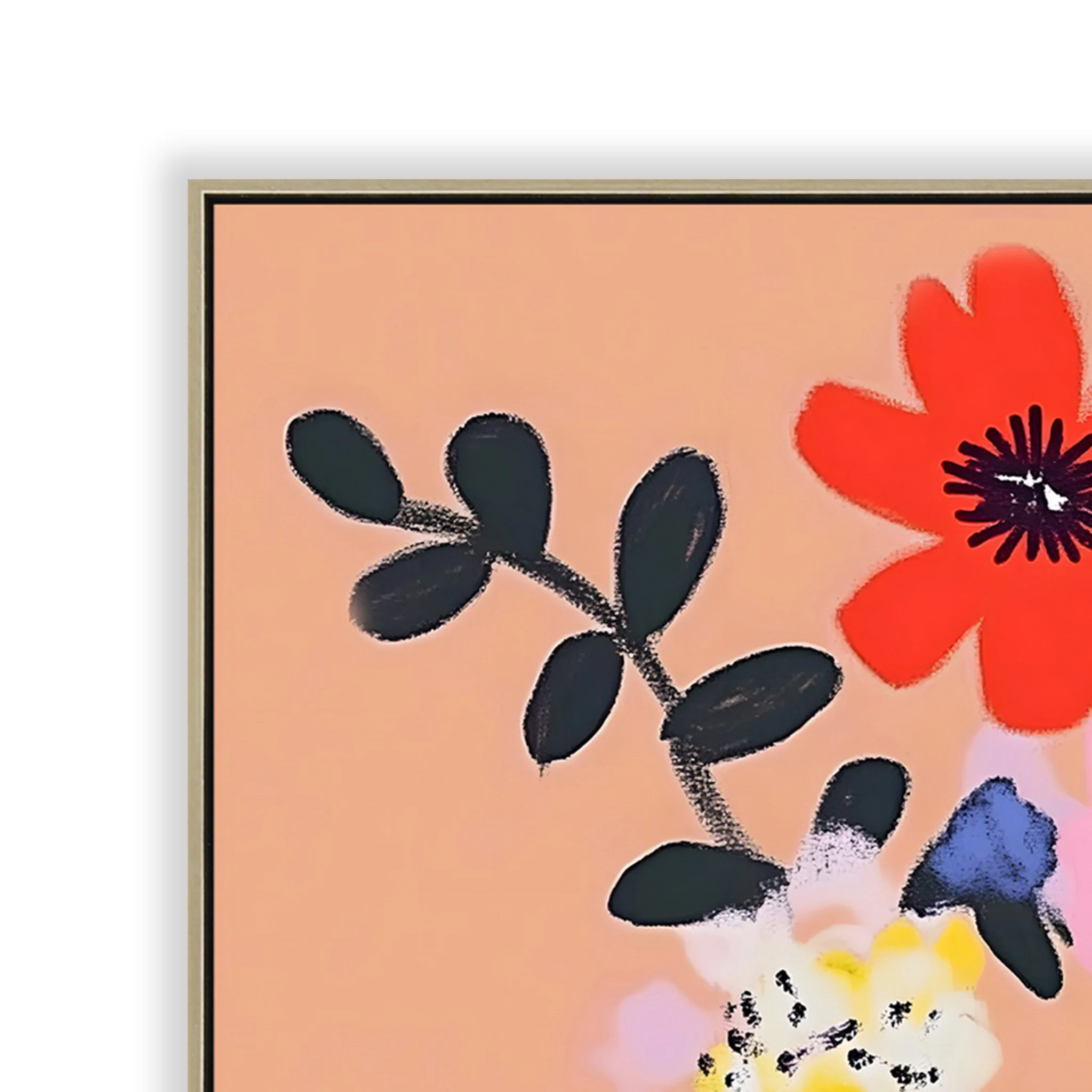 Vivid Botanica 60 x 60cm Framed Canvas - Natural - Image 2
