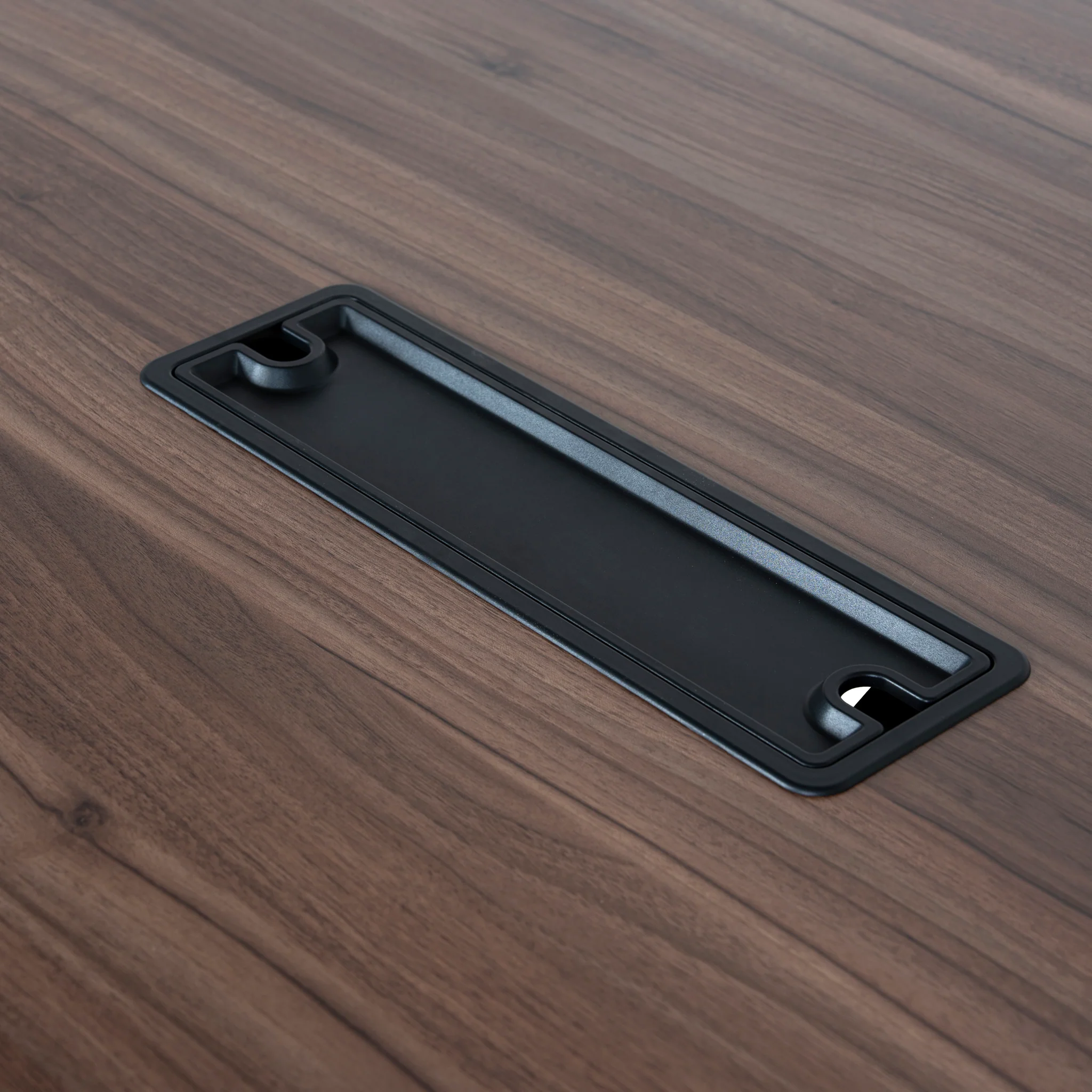 Vogue 3.6m Boardroom Meeting Table - Walnut Top With Black Legs - Image 11
