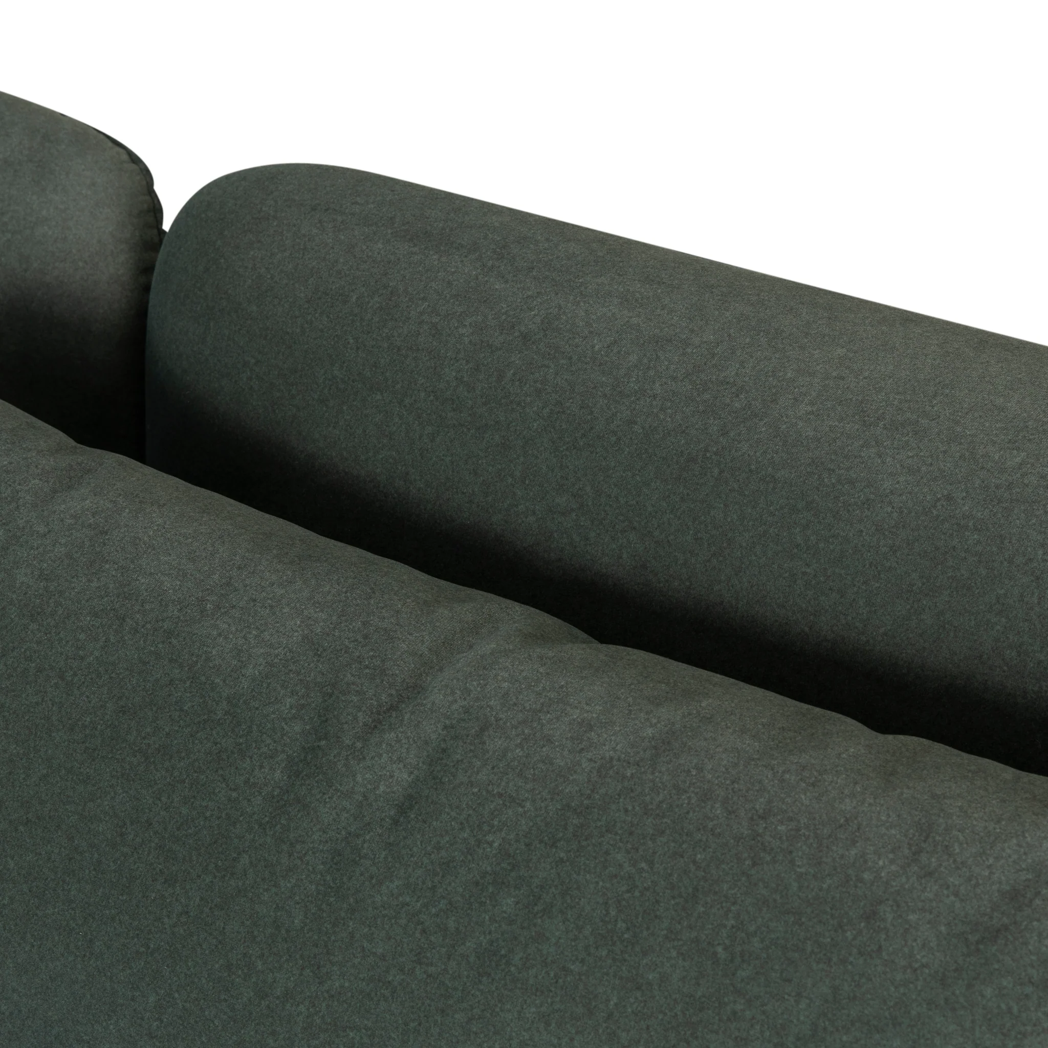 Willian 3 Seater Fabric Sofa - Burnt Green - Image 17