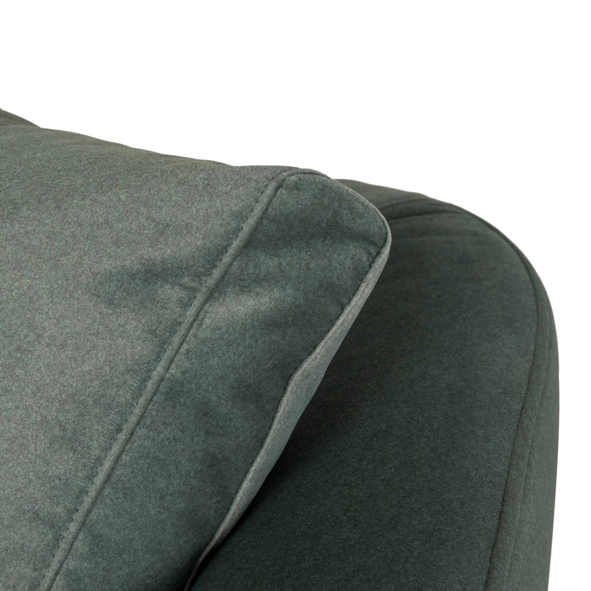 Willian 3 Seater Fabric Sofa - Burnt Green - Image 18
