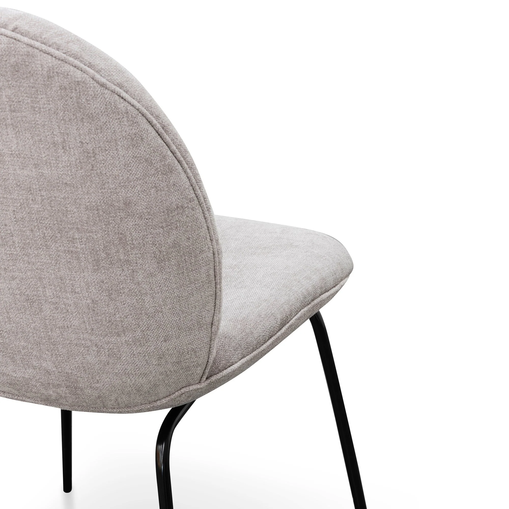 Willis Fabric Dining Chair - Oyster Beige - Image 6