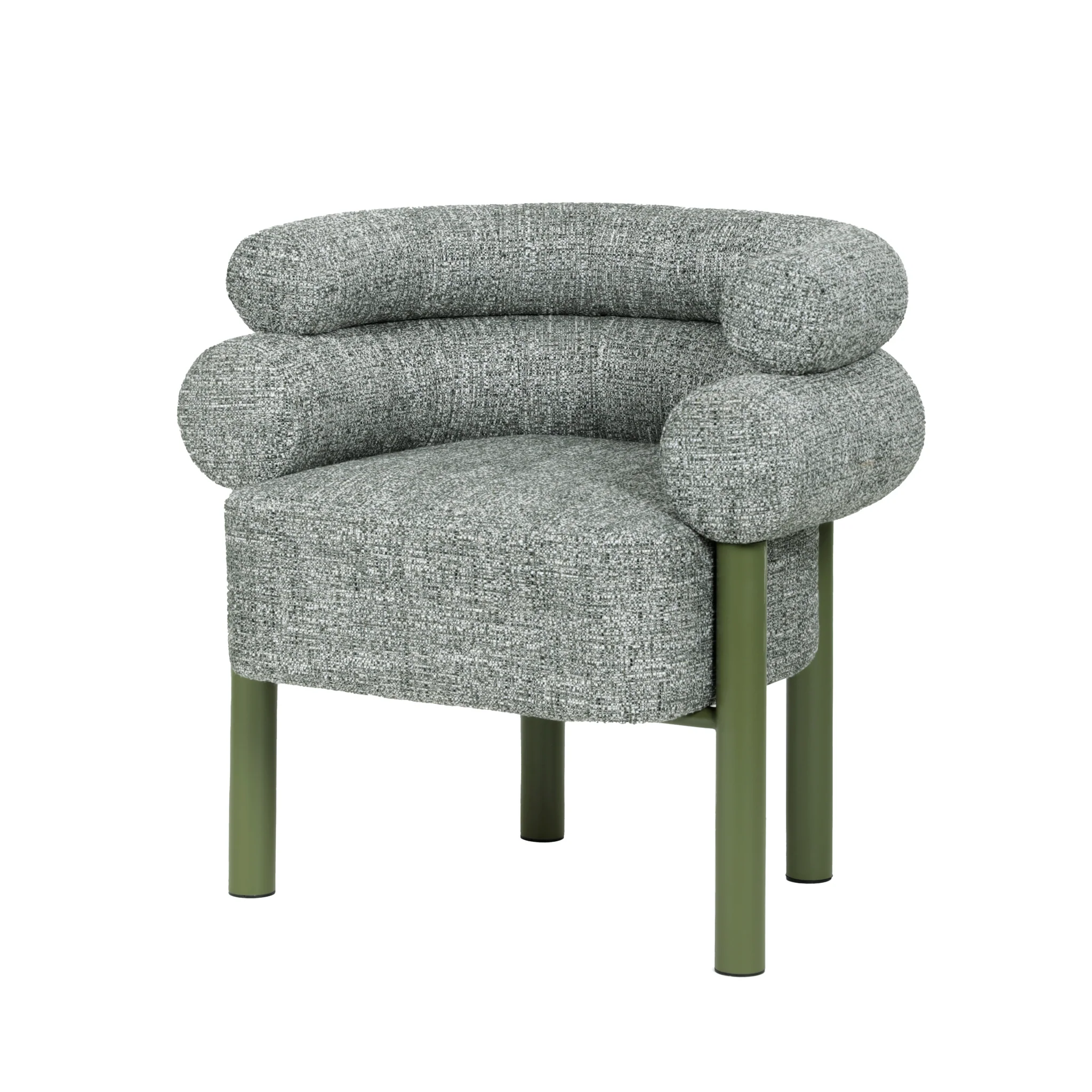 Yara Green Armchair - Spring Green