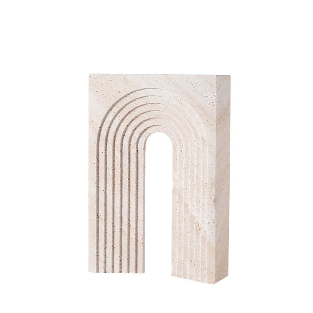 Zerra Stone Arched Ornaments - Medium