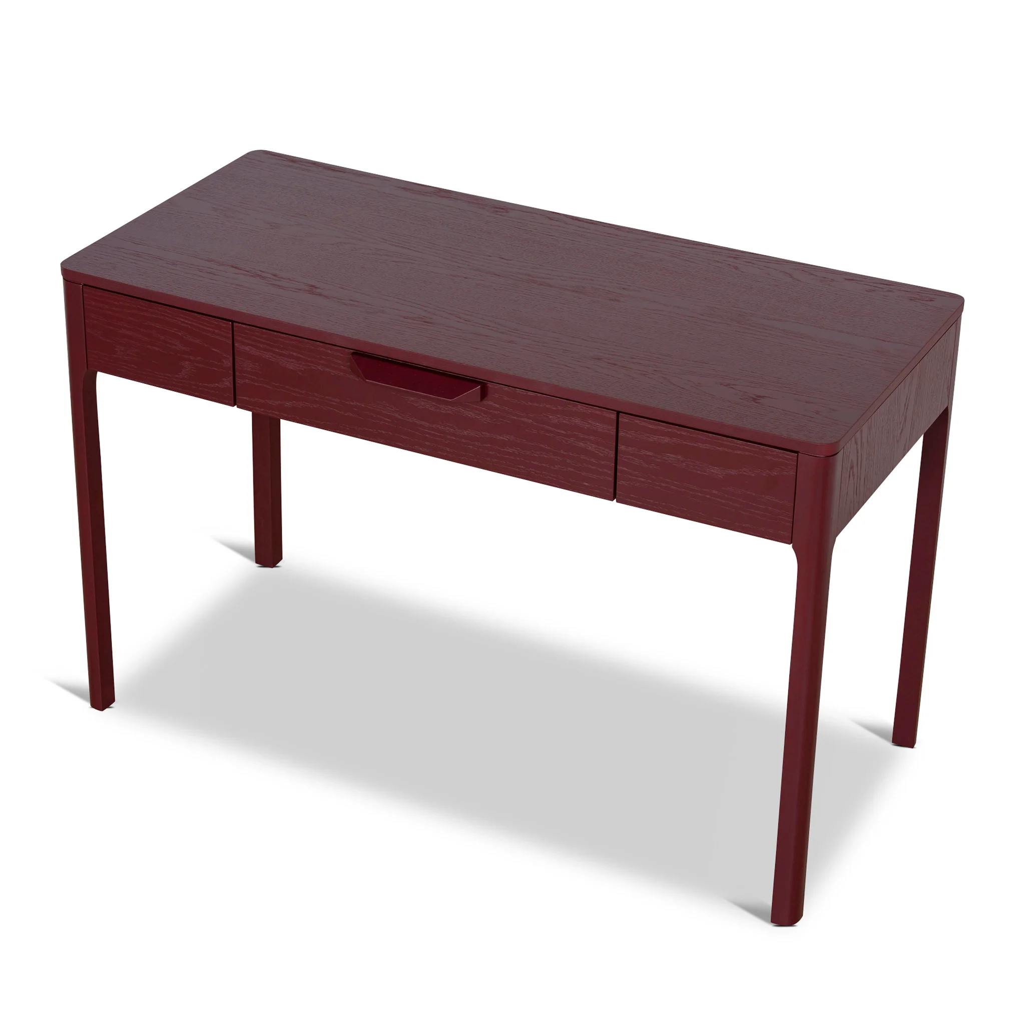 Zevra 1.2m Home Office Desk - Burgundy Red - Image 6