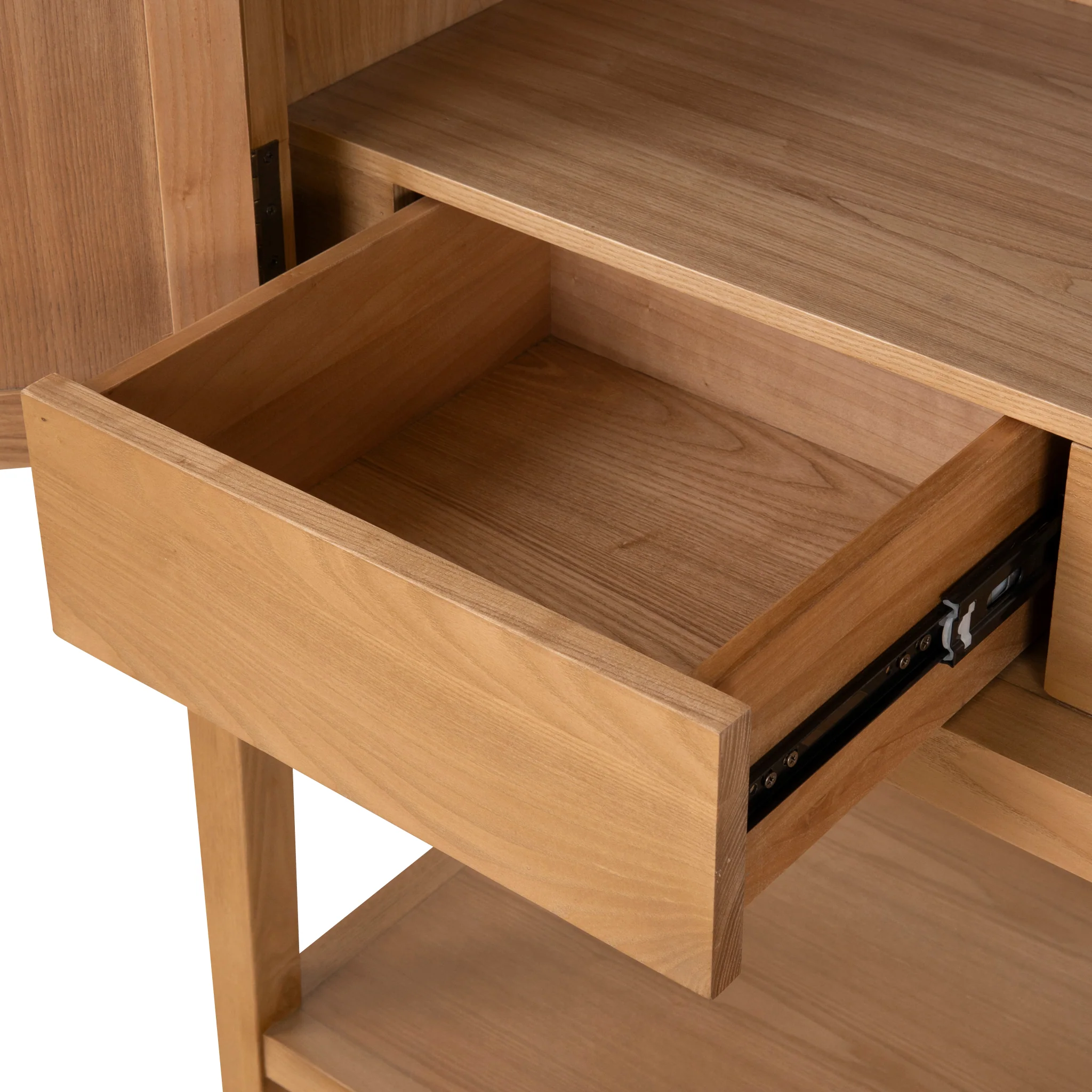 Zia 1.83m (H) Ash Curve Cabinet - Natural - Image 16