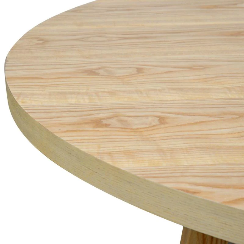 Zodiac 1.5m Round Wooden Dining Table - Natural - Image 4