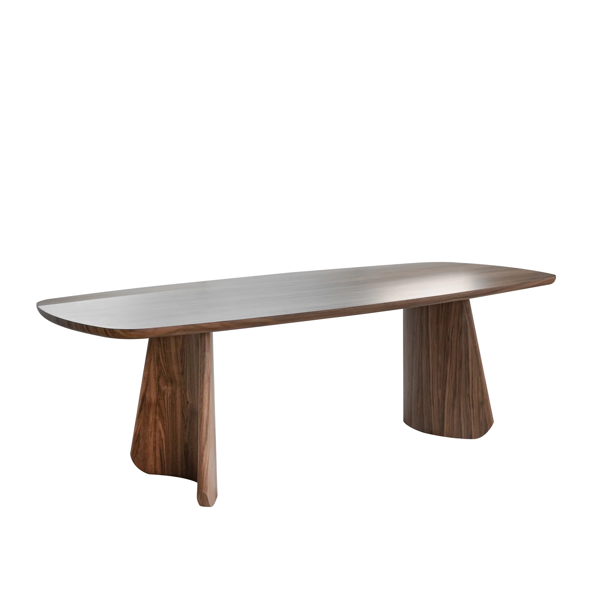 Zuna 2.4m Dining Table - Walnut - Image 4